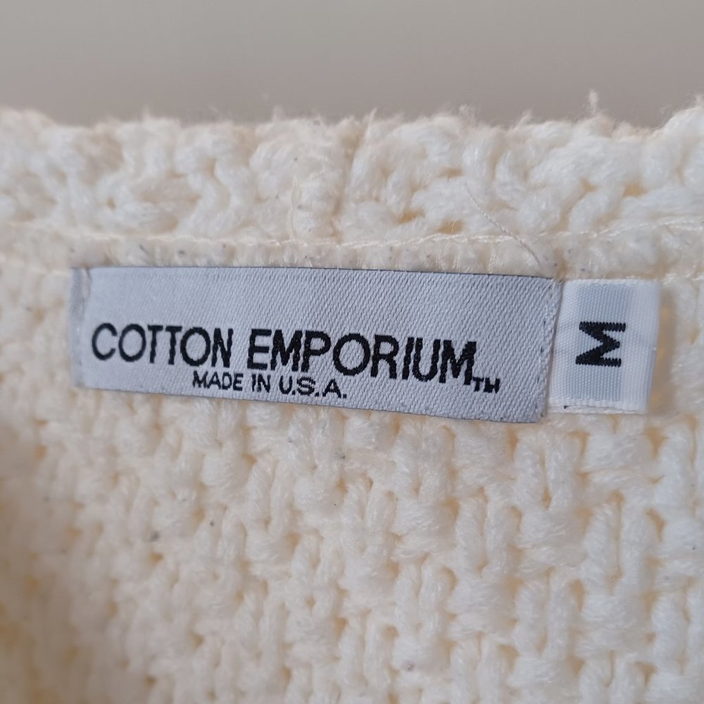 Cotton Emporium Cream Knit Hooded Sweater - Picture 8 of 14
